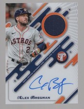 ALEX BREGMAN 2025 TOPPS PRISTINE PIECES REFRACTOR ON CARD AUTO/JERSEY ASTROS SSP