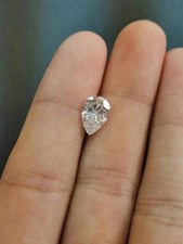 1 Ct Lab Grown Pear Cut Diamond D Color VVS1 Certified Loose Stone 9.0 5.4 3.3mm