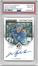 Mark Messier 2013-14 SP Authentic Marks Of Distinction Auto /25 MD-MM PSA 10