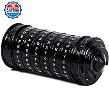 Cryptex Da Vinci Code Mini Lock Puzzle Box w/ Hidden Compartment, Romantic Gift