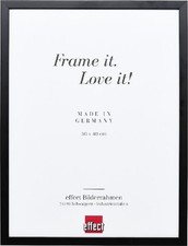 Cornice in legno effetto profilo Top S nero 30x40 cm con vetro antiriflesso