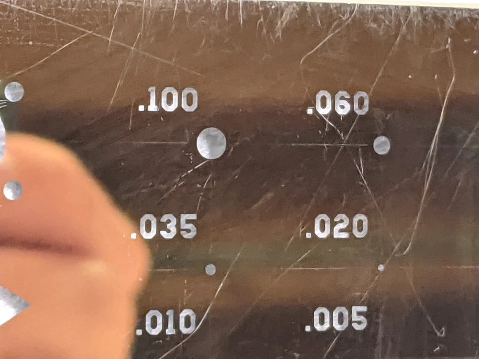Calibración de video estándar J-MAR 3 pulgadas x 3 pulgadas cromo sobre vidrio P/N 001-9955 Foto 4 de 4