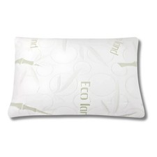 2 PACK STANDARD QUEEN Dual Zone memory foam Bed Pillow  Bamboo External cover