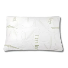 2 PACK STANDARD QUEEN Dual Zone memory foam Bed Pillow + Bamboo External cover