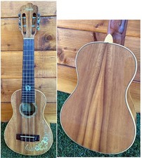 Alulu Konzert-Ukulele aus massivem Akazienholz, HUA039