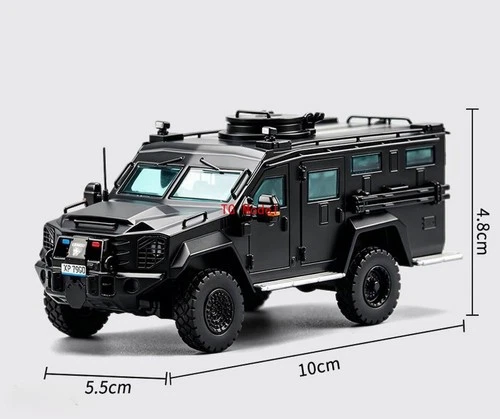 TG MVA 1:64 Black Bearcat AFV Armored Vehicle Figure Model Diecast ABS Car New