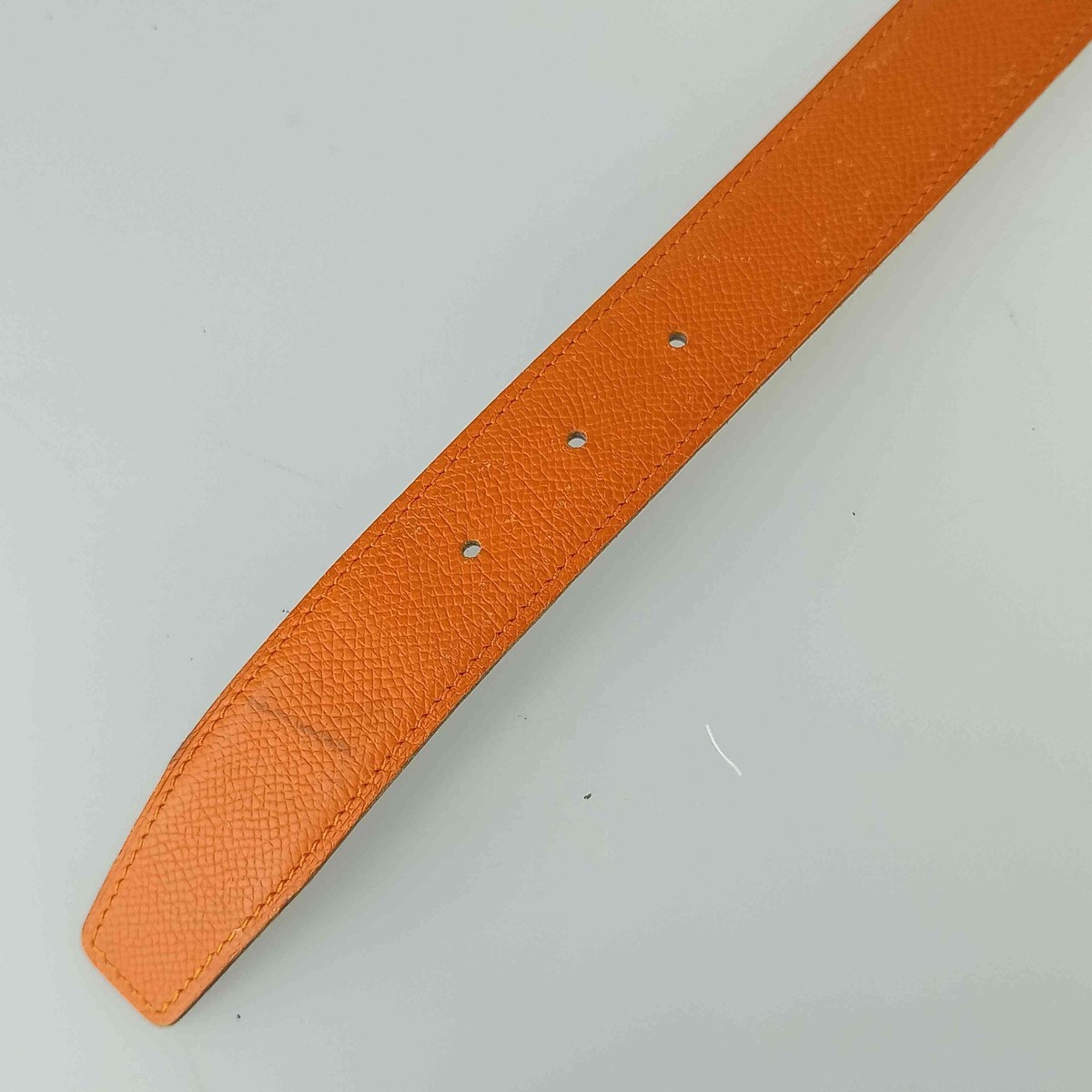 Hermes Belt Lucky Metal - Orange Epson Unisex Constance 