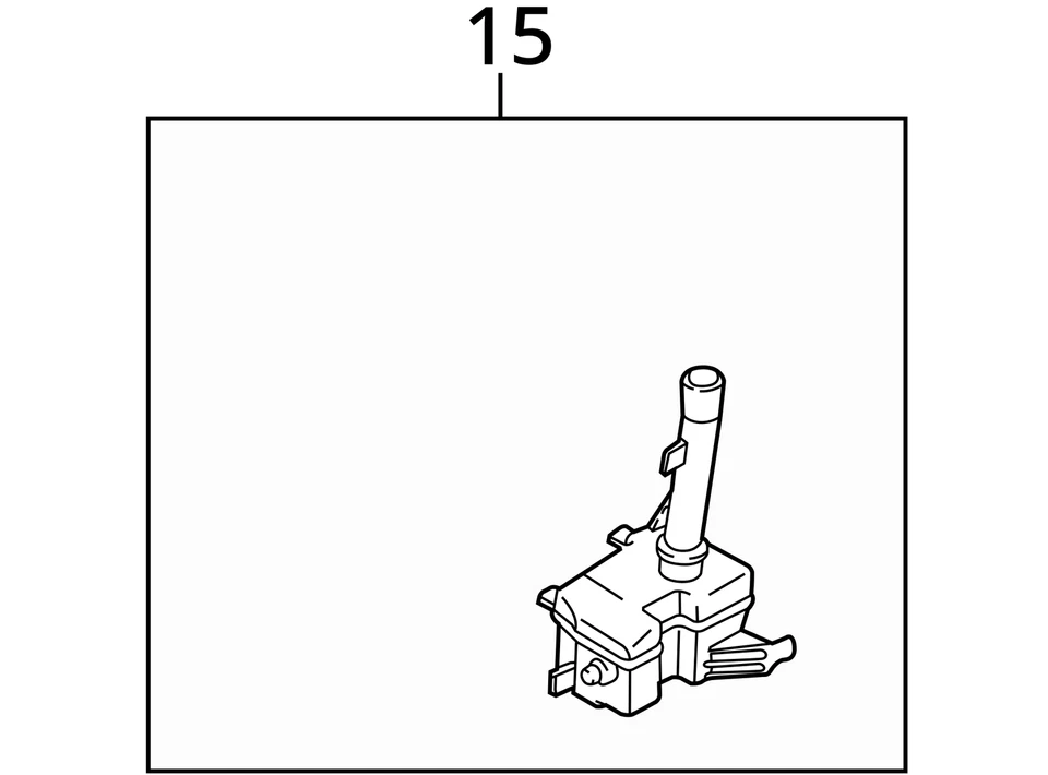 Washer Bottle Wash Reservoir Standard Capacity Fits 00-06 MAZDA MPV 1706944 - Image 4 of 4