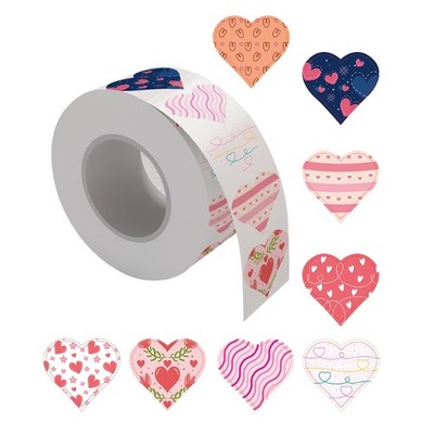 500pcs Love Heart Stickers 8 Designs Seal Labels for Valentine s Day Decoration