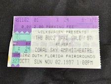 Buzz Bake Sale West Palm Beach, FL. Ticket Stub 1997 Green Day