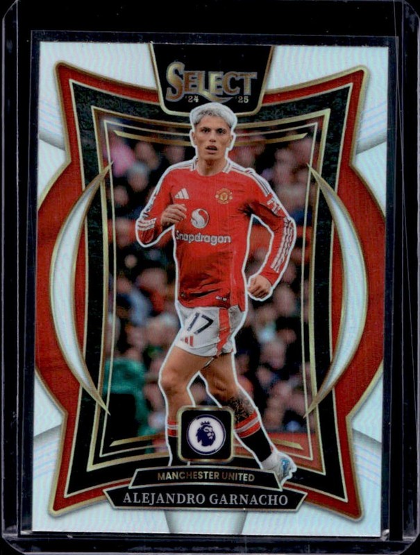 2024-25 Panini Select Premier League Alejandro Garnacho Terrace Silver #96 Man U