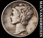 1939 Silver Mercury Dime - Scarce  Better Date  No Reserve  #K2676