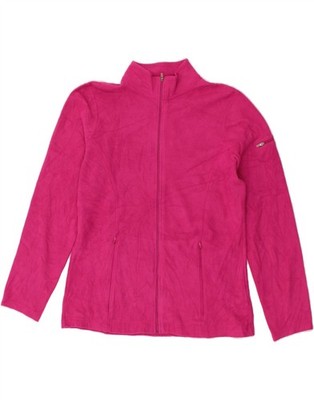 L.L.BEAN Damen Fleecejacke UK 10 Small rosa Polyester BD89
