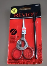 Revlon Stainless Steel Brow Trim Set Brush & Scissors Beard Mustache 04607