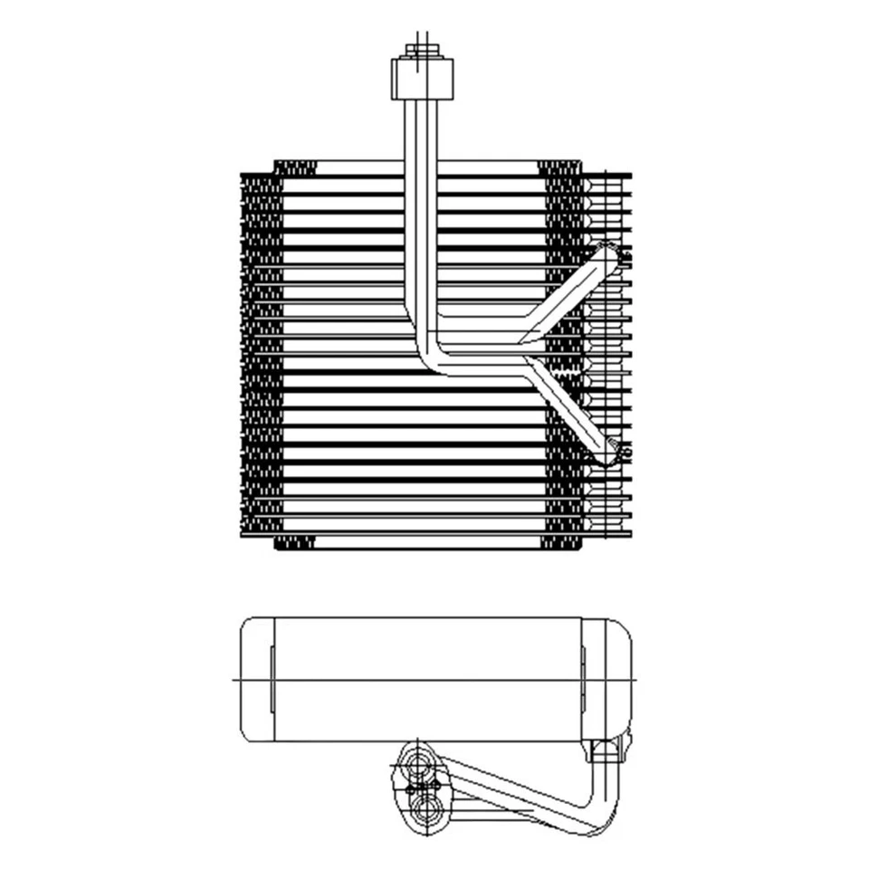 For Kia Sedona 2002-2005 TYC A/C Evaporator Core - Imagem 2 de 2
