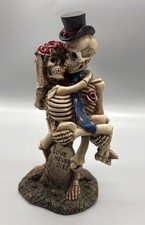 Love Never Dies Wedding Skeleton Married Couple Figurine Summit Collection