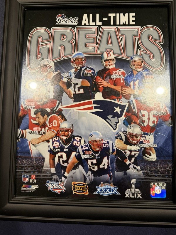 New England Patriots "All Time Greats" 11x14 Framed Photo Plaque Tom Brady WOW!