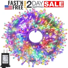 Cadena De Luces Multicolor Navidad 500 LED Solares 164 Pies Para Exteriores Casa