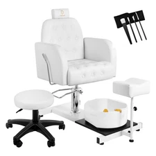 Pedicure Chair No Plumbing 360° Swivel Nail Salon Equipment for Beauty Spa