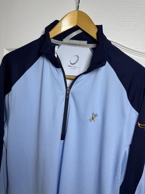 Zero Restriction Z425 1/4 Zip Pullover Size Large Blue Performance Outerwear 