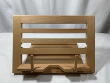Folding Adjustable Wood Cook Book Stand