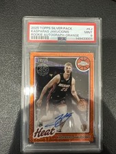 2025-26 Topps Silver Pack Kasparas Jakucionis RC Auto /25 PSA 9