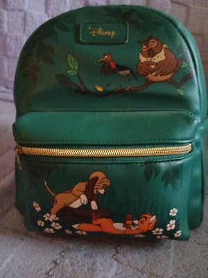 Fox & hound Mini Backpack in Green and Blue Loungefly Disney The Fox and the Hound Mini Backpack Small  main image 4