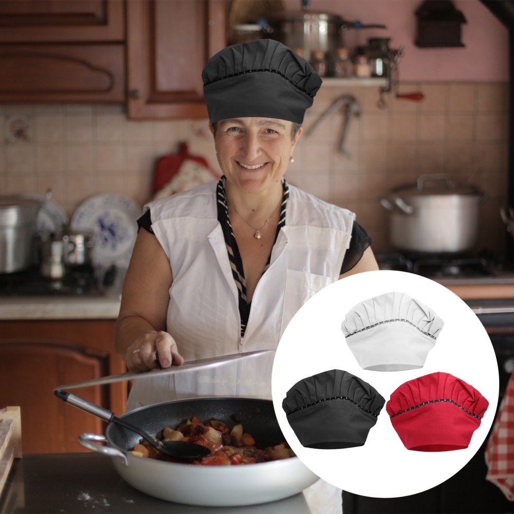 APL Cappello da cameriere unisex 3 pezzi cappello da chef ristorante cucina (colore casuale) cappello da cucina