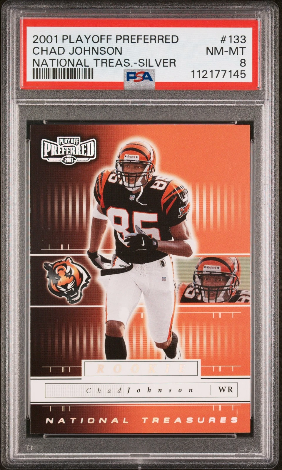 Chad Johnson Playoff Preferred #133 National Treasures-Silver