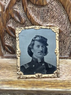 1860s Tintype Civil War Officer Uniform Killed in Action KIA 7th Iowa Infantry