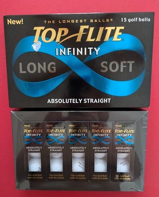 Top Flight Infinity Long Distance Absolutely Straight Golf Balls (15 Pack)