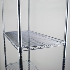 *4 Chrome Wire Shelves Only Storage Racking Heavy Duty Commercial Shelves Rack