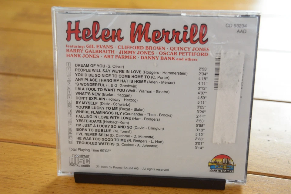 HELEN MERRILL CD "GIANTS OF JAZZ" 1996 QUINCY JONES ART FARMER [146] - Imagem 2 de 4