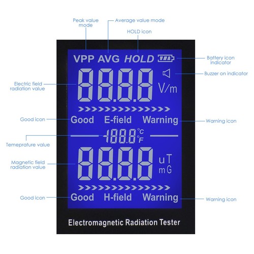 EMF Meter Electromagnetic Radiation for Ghost Hunting EMF Radiation Detecting - Picture 6 of 9