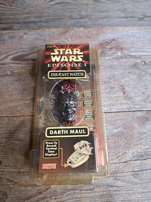 Star Wars Episode 1 DARTH MAUL Die-cast Watch Brand New & Sealed
