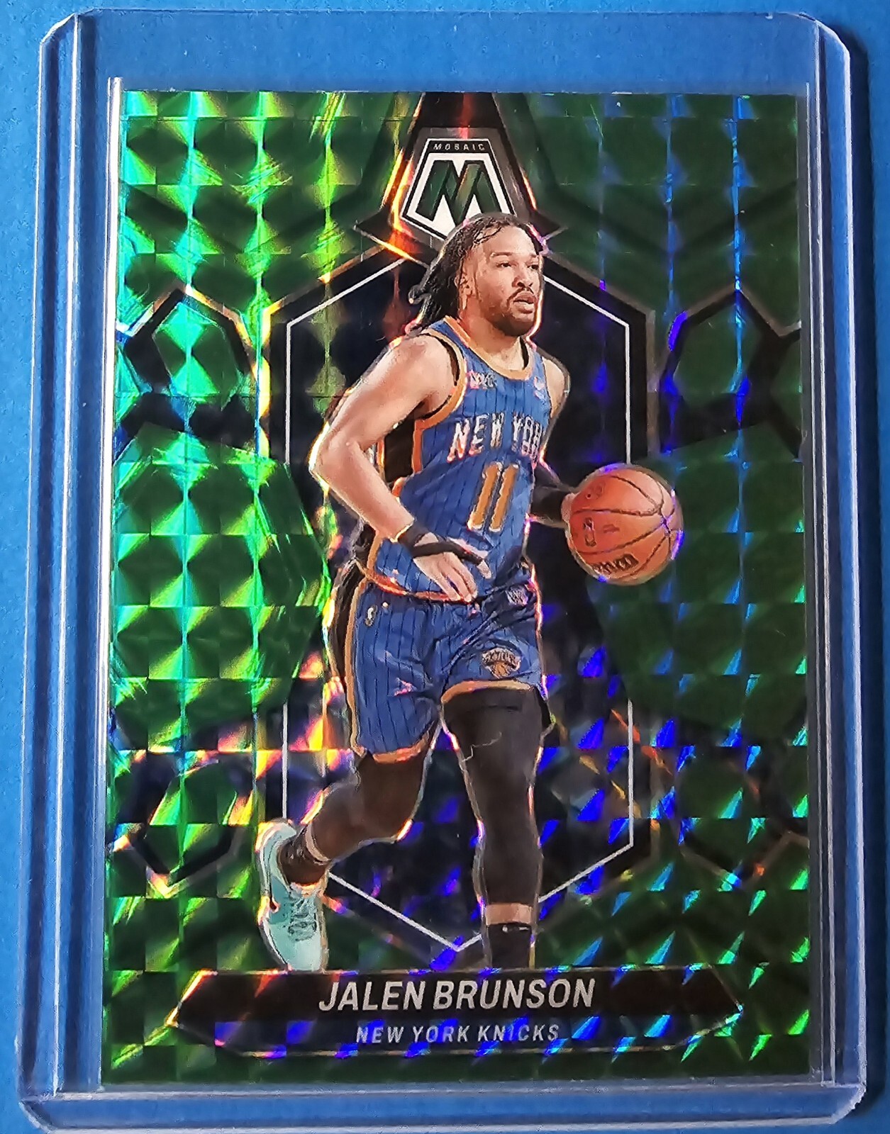 2023-24 Panini Mosaic - Jalen Brunson - #67 - Green Mosaic