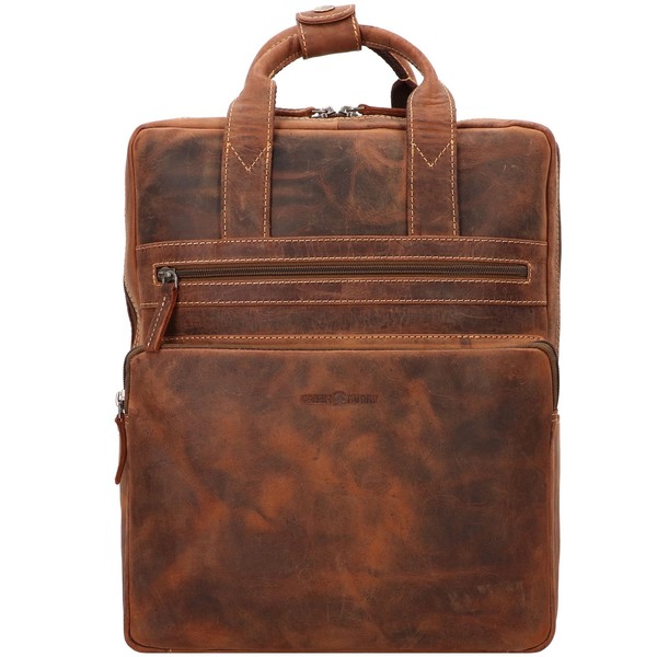Greenburry Vintage Rucksack Leder 38Cm Laptopfach #GB-GB-1567 (Braun)-image