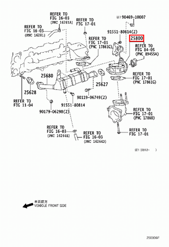 Genuine Toyota Hiace KDH221 1KD 3.0 Diesel Exhaust Gas Recirculation EGR Valve - Picture 12 of 14