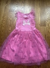 Disney Minnie Mouse Pink Dress Size 6/6x Girls