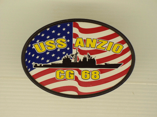 USS ANZIO CG 68 Hitch Cover Military USN U S Navy - Picture 2 of 4