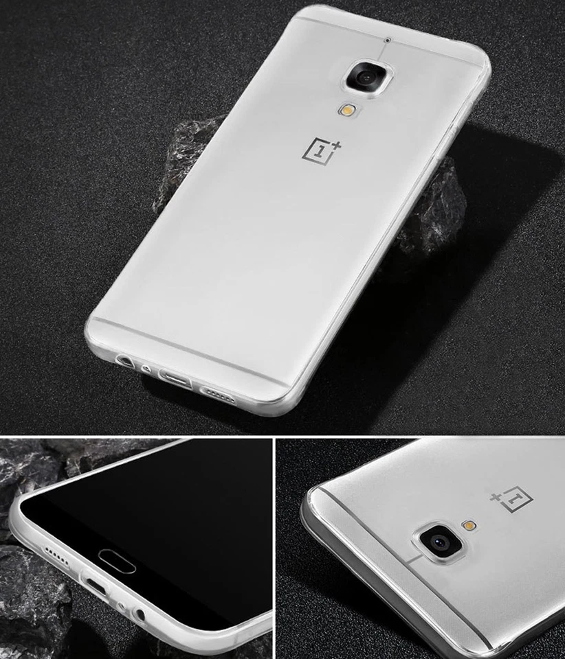 Custodia AIR sottile cover trasparente per OnePlus 3 3T case TPU flessibile - Immagine 3 di 3