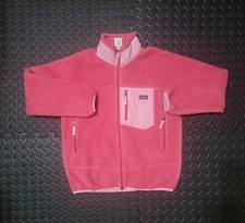 patagonia retro x deep pile pink youth large