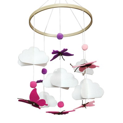 Baby Crib Mobile Ceiling Hanging Nursery Decor Pack N Play Infant