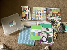 SCRAPBOOK CASE WITH LOTS OF SUPPLIES