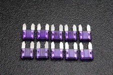 10 PACK ATM 3 AMP FUSES MINI FUSE BLADE STYLE CAR BOAT AUTOMOTIVE AUTO ATM3