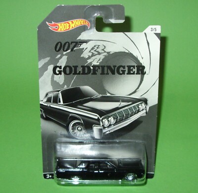 Hot Wheels / 3-5 Bond's Goldfinger Lincoln Continental / Carded