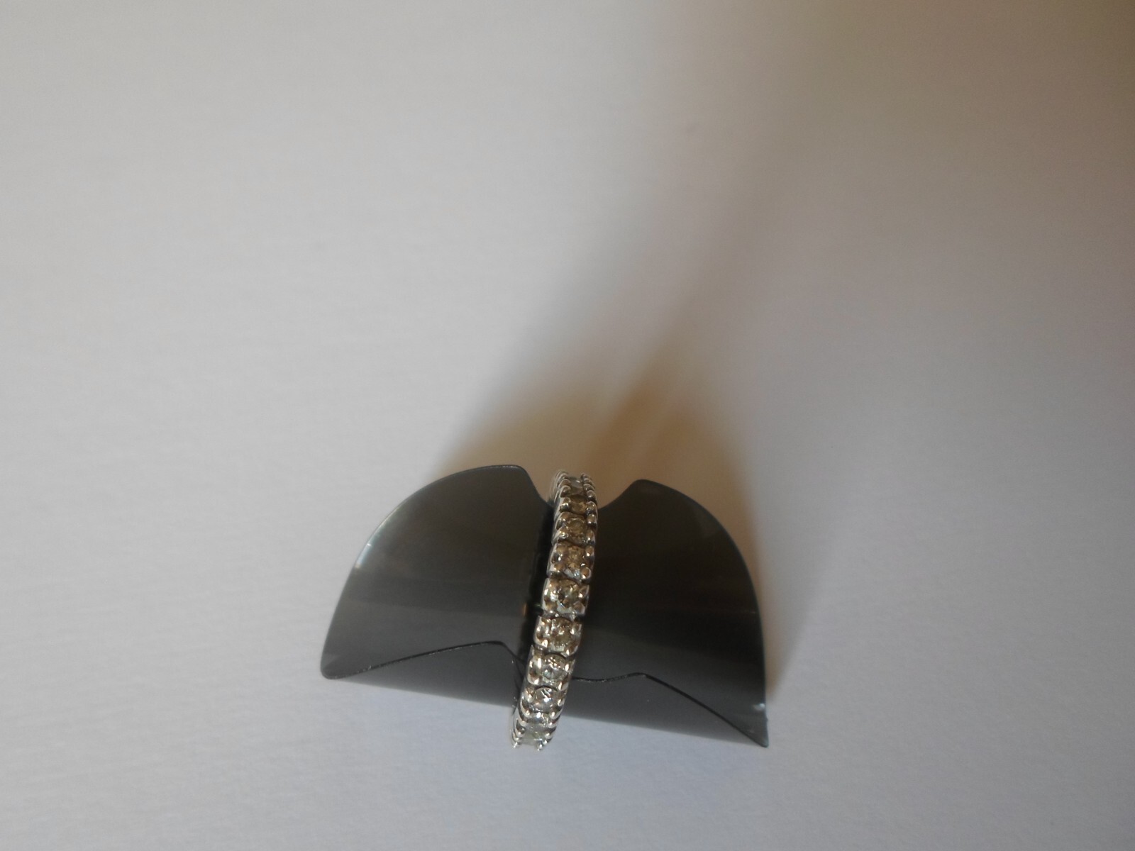 solid silver ring, full round zirconiums, size 50 - image 7