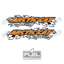 Arctic Cat Racing Premium Vinyl Decal / Sticker 2-Pack - Made in the USA
