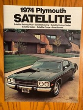 1974 Plymouth Satellite Sales Brochure - Sebring, Sedan, Coupe, Road Runner, etc