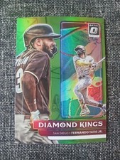Fernando Tatis #28 Diamond Kings Green Prizm 2022 Donruss Optic Baseball Padres